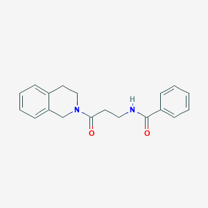 N-[3-(3,4-dihydro-2(1H)-isoquinolinyl)-3-oxopropyl]benzamide