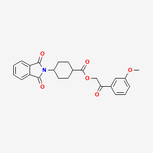 2-(3-methoxyphenyl)-2-oxoethyl 4-(1,3-dioxo-1,3-dihydro-2H-isoindol-2-yl)cyclohexanecarboxylate