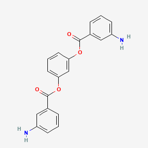 molecular formula C20H16N2O4 B3589547 1,3-phenylene bis(3-aminobenzoate) 