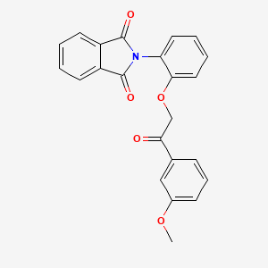 molecular formula C23H17NO5 B3589553 2-{2-[2-(3-methoxyphenyl)-2-oxoethoxy]phenyl}-1H-isoindole-1,3(2H)-dione 