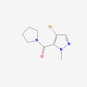 (4-BROMO-1-METHYL-1H-PYRAZOL-5-YL)(1-PYRROLIDINYL)METHANONE