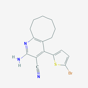 2-Amino-4-(5-bromo(2-thienyl))-5,6,7,8,9,10-hexahydrocycloocta[2,1-b]pyridine-3-carbonitrile