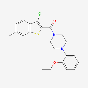 1-(3-CHLORO-6-METHYL-1-BENZOTHIOPHENE-2-CARBONYL)-4-(2-ETHOXYPHENYL)PIPERAZINE