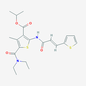 isopropyl 5-[(diethylamino)carbonyl]-4-methyl-2-{[3-(2-thienyl)acryloyl]amino}-3-thiophenecarboxylate