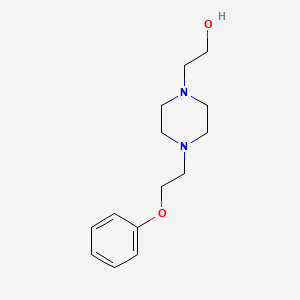 molecular formula C14H22N2O2 B3589655 2-(4-(2-Phenoxyethyl)-1-piperazinyl)ethanol CAS No. 36824-76-7