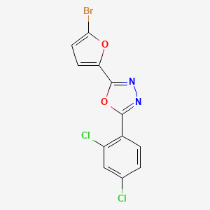 2-(5-bromo-2-furyl)-5-(2,4-dichlorophenyl)-1,3,4-oxadiazole