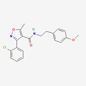 3-(2-chlorophenyl)-N-[2-(4-methoxyphenyl)ethyl]-5-methyl-1,2-oxazole-4-carboxamide