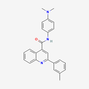 N-[4-(dimethylamino)phenyl]-2-(3-methylphenyl)quinoline-4-carboxamide