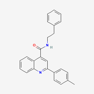 2-(4-METHYLPHENYL)-N~4~-PHENETHYL-4-QUINOLINECARBOXAMIDE