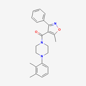 [4-(2,3-dimethylphenyl)piperazino](5-methyl-3-phenyl-4-isoxazolyl)methanone