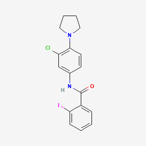 N-(3-chloro-4-pyrrolidin-1-ylphenyl)-2-iodobenzamide