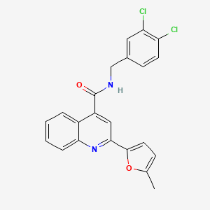 N-(3,4-dichlorobenzyl)-2-(5-methyl-2-furyl)-4-quinolinecarboxamide