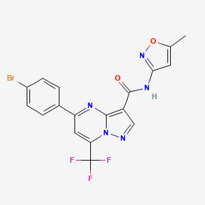 5-(4-bromophenyl)-N-(5-methyl-3-isoxazolyl)-7-(trifluoromethyl)pyrazolo[1,5-a]pyrimidine-3-carboxamide