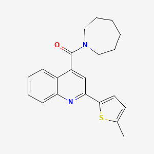 4-(Azepane-1-carbonyl)-2-(5-methylthiophen-2-YL)quinoline