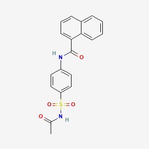 N-[4-(ACETAMIDOSULFONYL)PHENYL]NAPHTHALENE-1-CARBOXAMIDE