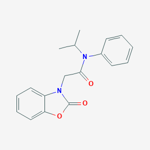 N-Isopropyl-2-(2-oxo-benzooxazol-3-yl)-N-phenyl-acetamide