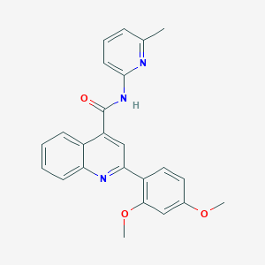 2-(2,4-dimethoxyphenyl)-N-(6-methylpyridin-2-yl)quinoline-4-carboxamide