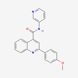 2-(4-methoxyphenyl)-N-(pyridin-3-yl)quinoline-4-carboxamide