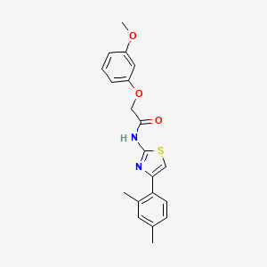 N-[4-(2,4-dimethylphenyl)-1,3-thiazol-2-yl]-2-(3-methoxyphenoxy)acetamide