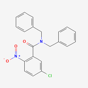 molecular formula C21H17ClN2O3 B3590023 N,N-dibenzyl-5-chloro-2-nitrobenzamide 