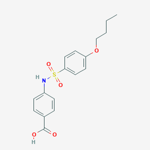 molecular formula C17H19NO5S B359005 4-[(4-butoxyphenyl)sulfonylamino]benzoic Acid CAS No. 313960-66-6