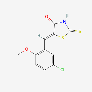 (5Z)-5-(5-chloro-2-methoxybenzylidene)-2-sulfanyl-1,3-thiazol-4(5H)-one