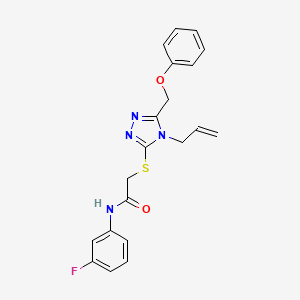 2-{[4-ALLYL-5-(PHENOXYMETHYL)-4H-1,2,4-TRIAZOL-3-YL]SULFANYL}-N~1~-(3-FLUOROPHENYL)ACETAMIDE