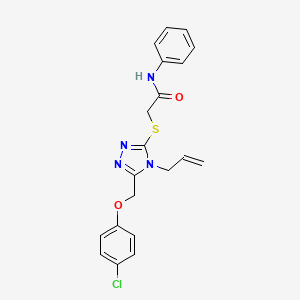 2-({4-allyl-5-[(4-chlorophenoxy)methyl]-4H-1,2,4-triazol-3-yl}thio)-N-phenylacetamide