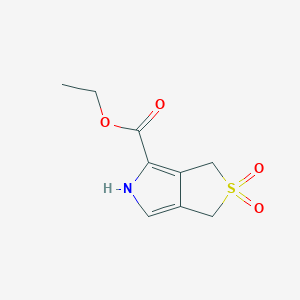 molecular formula C9H11NO4S B359013 ethyl 3,5-dihydro-1H-thieno[3,4-c]pyrrole-4-carboxylate 2,2-dioxide CAS No. 190449-12-8