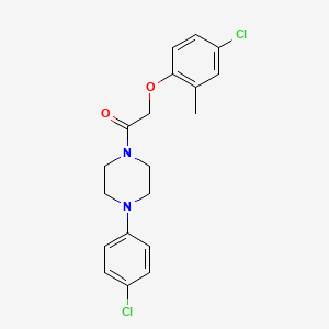 1-[(4-chloro-2-methylphenoxy)acetyl]-4-(4-chlorophenyl)piperazine