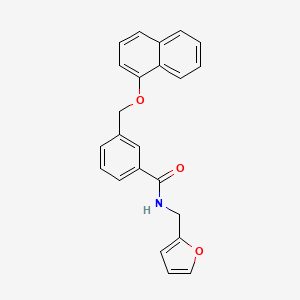 N-(2-furylmethyl)-3-[(1-naphthyloxy)methyl]benzamide