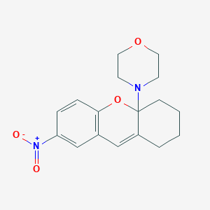 4-{7-nitro-1,2,3,4-tetrahydro-4aH-xanthen-4a-yl}morpholine