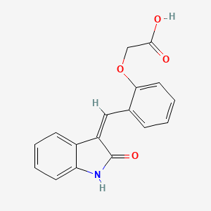 2-{2-[(2-OXO-1,2-DIHYDRO-3H-INDOL-3-YLIDEN)METHYL]PHENOXY}ACETIC ACID