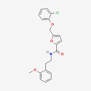 5-[(2-chlorophenoxy)methyl]-N-[2-(2-methoxyphenyl)ethyl]furan-2-carboxamide