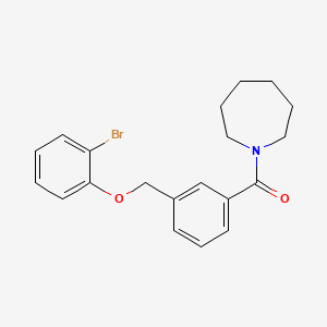 1-AZEPANYL{3-[(2-BROMOPHENOXY)METHYL]PHENYL}METHANONE