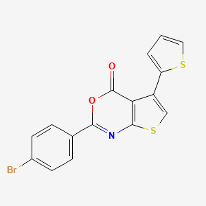 2-(4-bromophenyl)-5-(thiophen-2-yl)-4H-thieno[2,3-d][1,3]oxazin-4-one