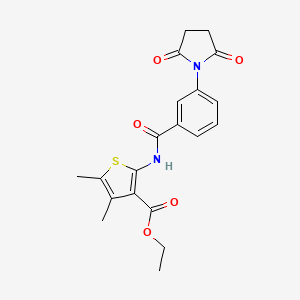 ethyl 2-{[3-(2,5-dioxo-1-pyrrolidinyl)benzoyl]amino}-4,5-dimethyl-3-thiophenecarboxylate