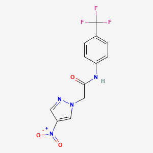 2-(4-nitro-1H-pyrazol-1-yl)-N-[4-(trifluoromethyl)phenyl]acetamide