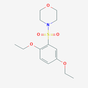 molecular formula C14H21NO5S B359033 4-(2,5-二乙氧基苯基)磺酰基吗啉 CAS No. 57999-98-1
