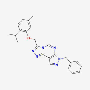 7-benzyl-3-[(2-isopropyl-5-methylphenoxy)methyl]-7H-pyrazolo[4,3-e][1,2,4]triazolo[4,3-c]pyrimidine