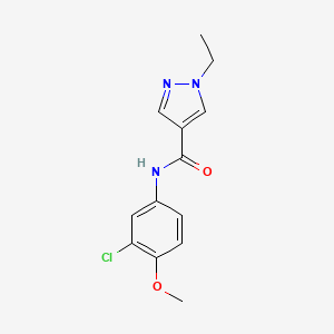 N~4~-(3-CHLORO-4-METHOXYPHENYL)-1-ETHYL-1H-PYRAZOLE-4-CARBOXAMIDE