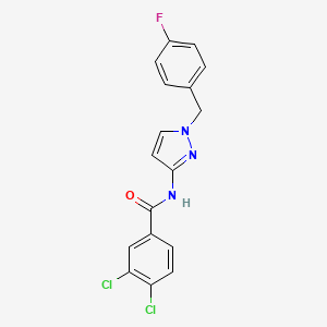 3,4-DICHLORO-N~1~-[1-(4-FLUOROBENZYL)-1H-PYRAZOL-3-YL]BENZAMIDE