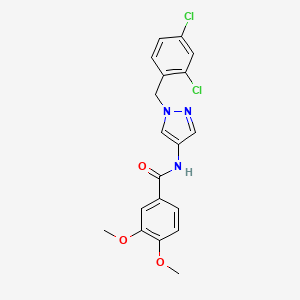 N-[1-(2,4-dichlorobenzyl)-1H-pyrazol-4-yl]-3,4-dimethoxybenzamide