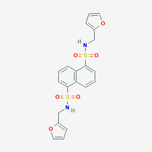 molecular formula C20H18N2O6S2 B359052 N~1~,N~5~-二(2-呋喃甲基)-1,5-萘二磺酰胺 CAS No. 324067-61-0