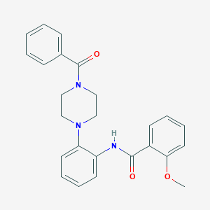 N-[2-(4-benzoyl-1-piperazinyl)phenyl]-2-methoxybenzamide