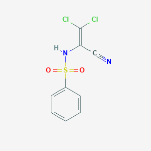 molecular formula C9H6Cl2N2O2S B3590531 N-(2,2-dichloro-1-cyanovinyl)benzenesulfonamide 