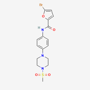 5-bromo-N-{4-[4-(methylsulfonyl)-1-piperazinyl]phenyl}-2-furamide