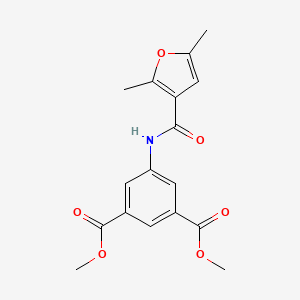 molecular formula C17H17NO6 B3590568 dimethyl 5-[(2,5-dimethyl-3-furoyl)amino]isophthalate 