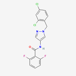 N-[1-(2,4-dichlorobenzyl)-1H-pyrazol-4-yl]-2,6-difluorobenzamide