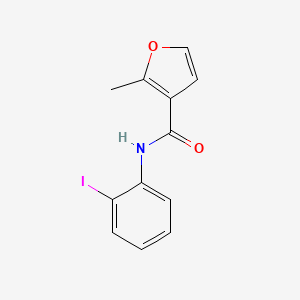 molecular formula C12H10INO2 B3590650 N-(2-iodophenyl)-2-methylfuran-3-carboxamide 